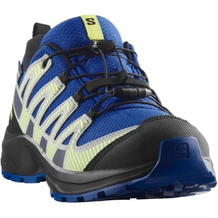 Кроссовки детские водонепроницаемые SALOMON XA PRO V8 сине-зеленые — фото 4