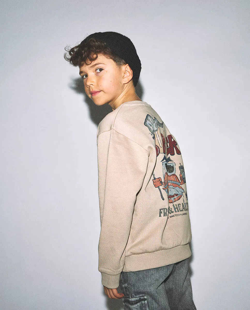 

Свитшот для мальчика name it, коричневый