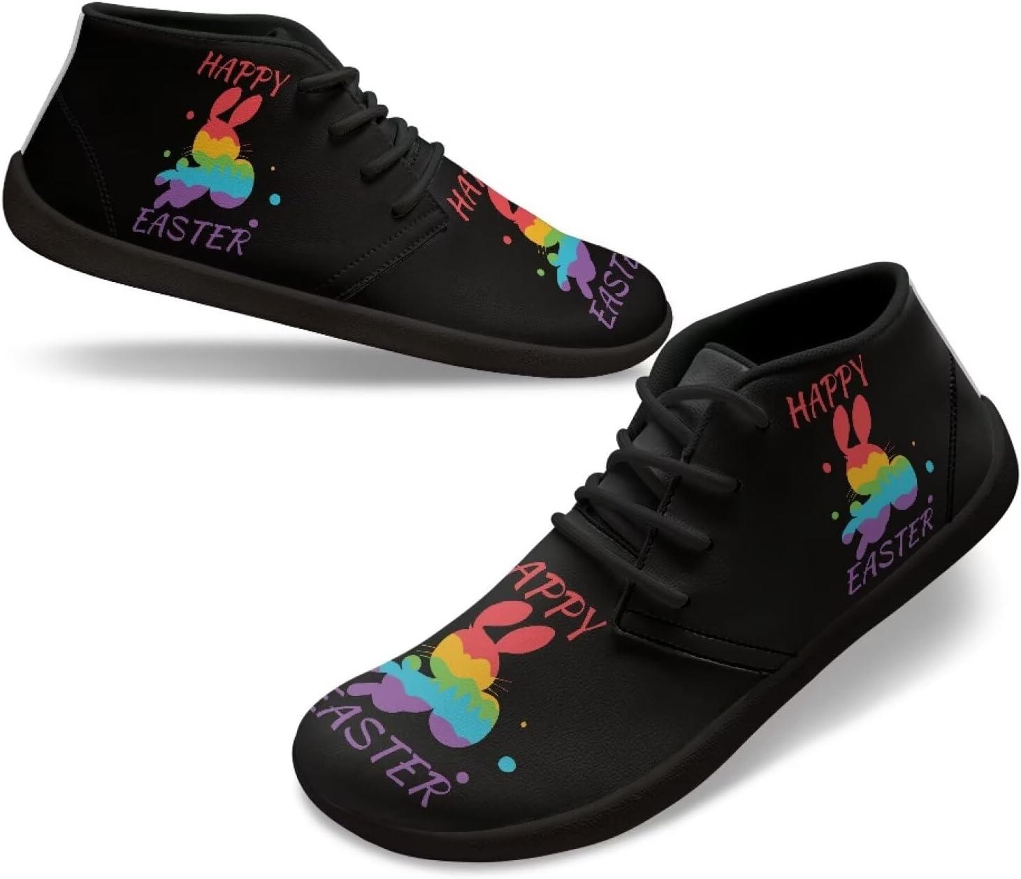 

Мужские низкие кроссовки из ПУ-кожи, обувь, широкие носки, прогулочные кроссовки с нулевым перепадом, нескользящие повседневные спортивные кроссовки, размеры США 5-14 Qoiuvncy, Rainbow Rabbit