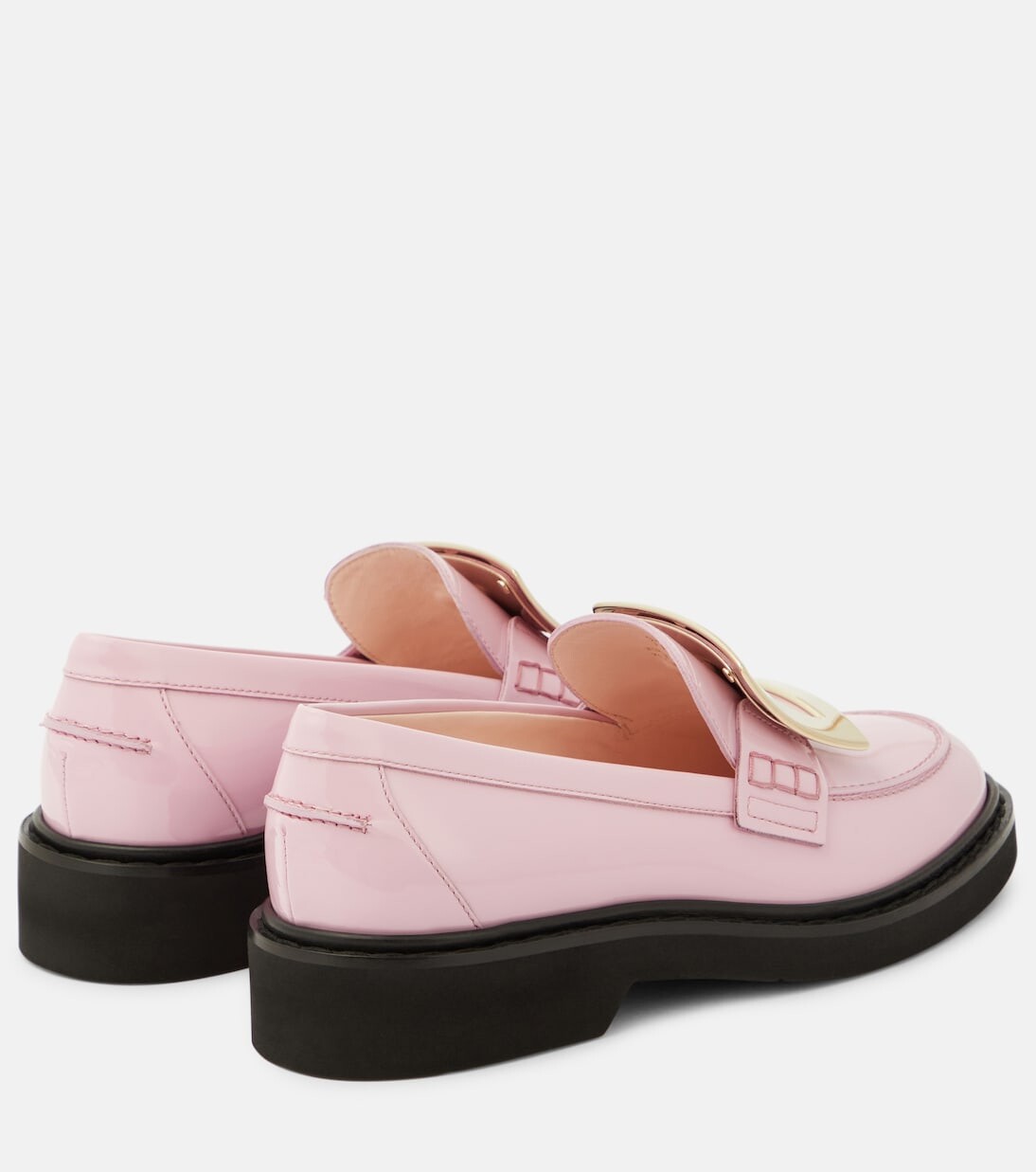 Лакированные лоферы viv' rangers Roger Vivier, розовый — фото 3