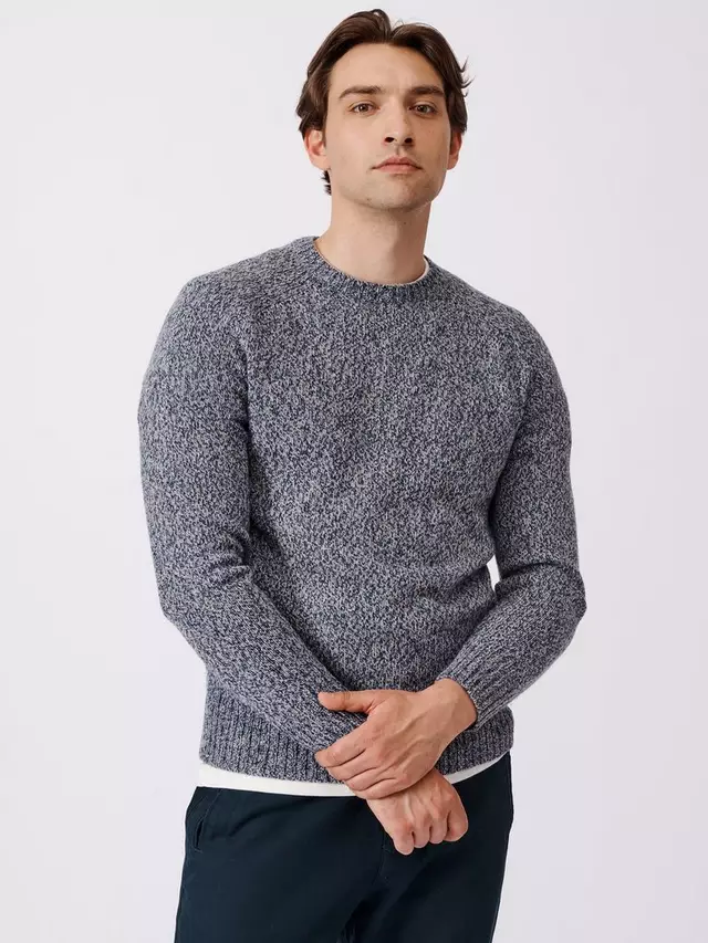 

Джемпер Aubin Ripley Crew Neck Wool Blend, цвет navy/twist