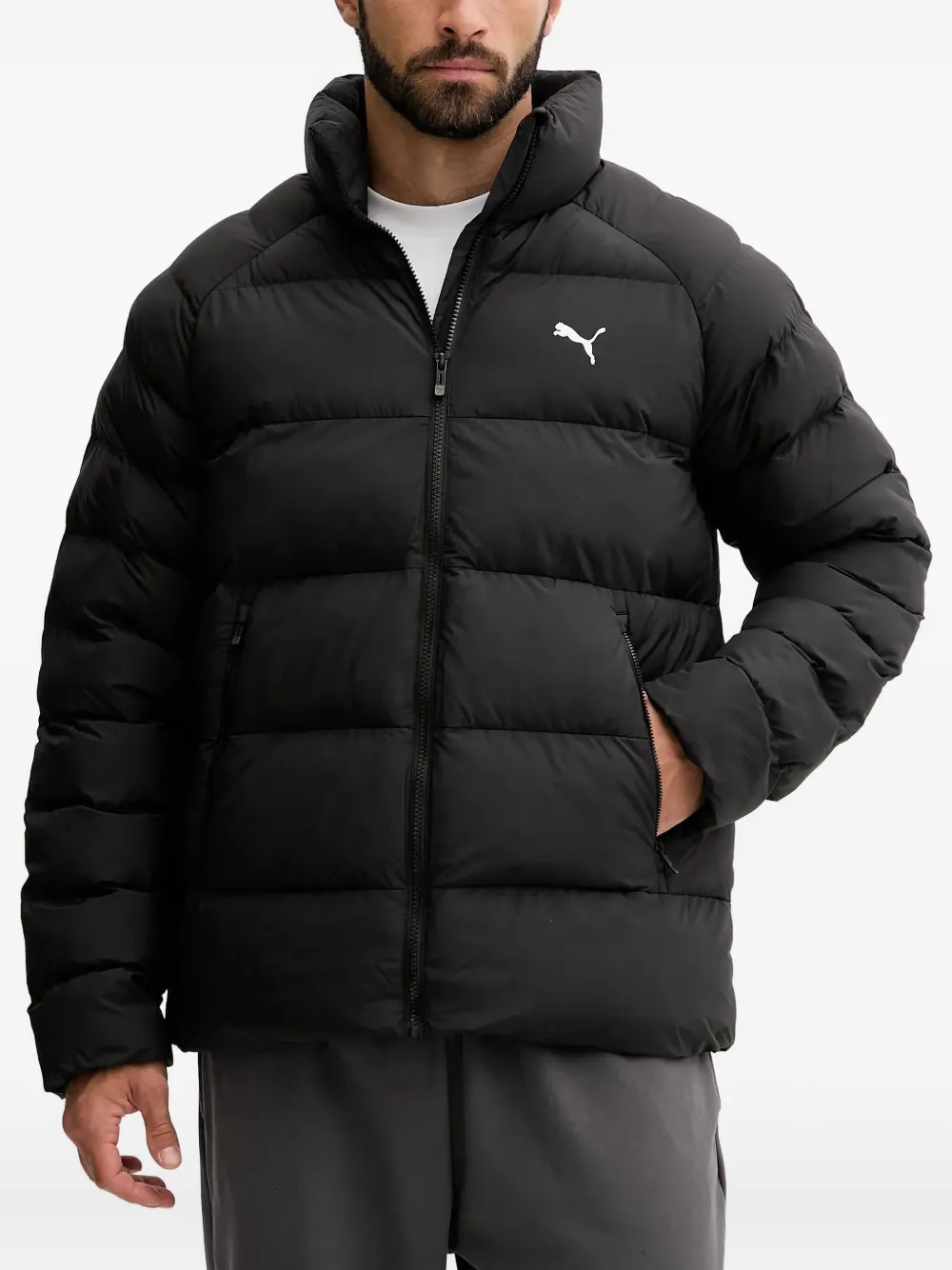 

Куртка на молнии с моно-логотипом Puma, черный