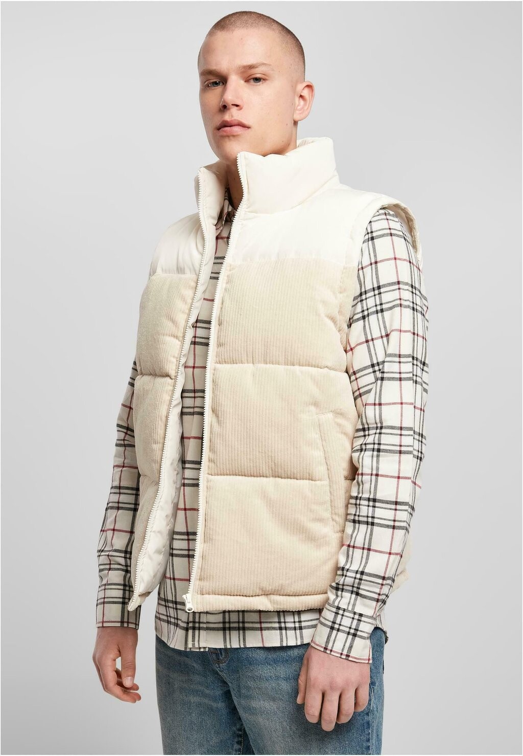 

Жилет Urban Classics ШНУР, цвет whitesand