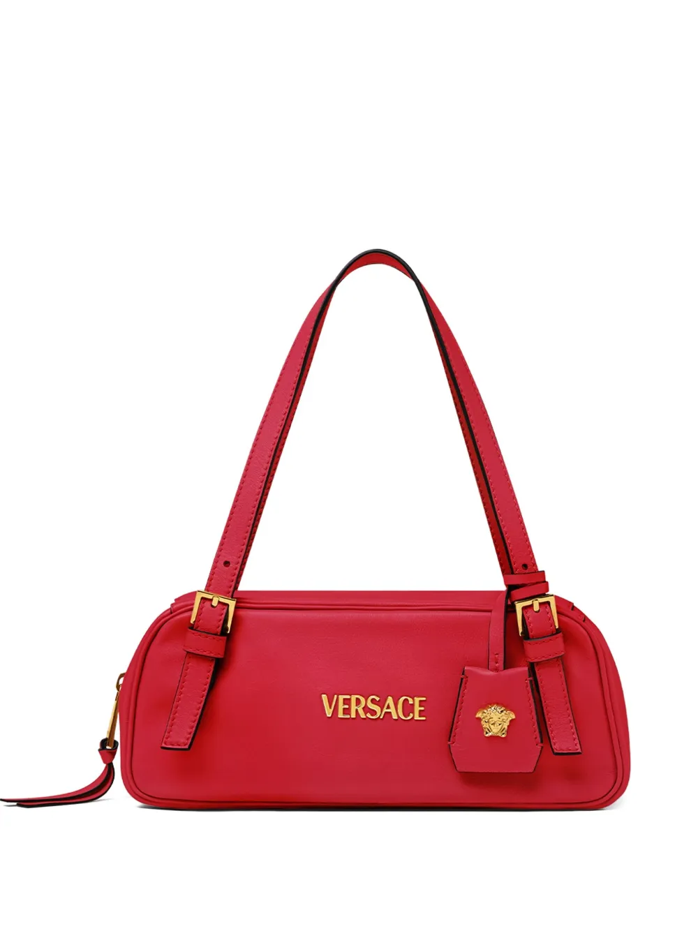 

Сумка через плечо с пряжкой Tag Bowling VERSACE, красный