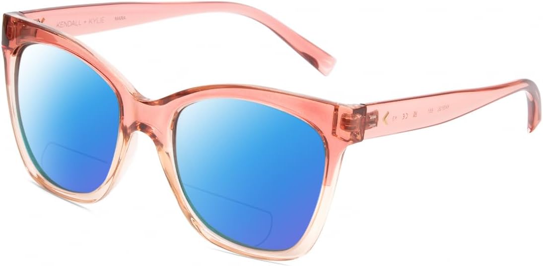 

Солнцезащитные очки Calabria K+K MARA Cat Eye с поляризованными линзами и бифокальной оправой, стильные и модные, для чтения, с защитой от УФ-излучения, Pink Crystal/Blue