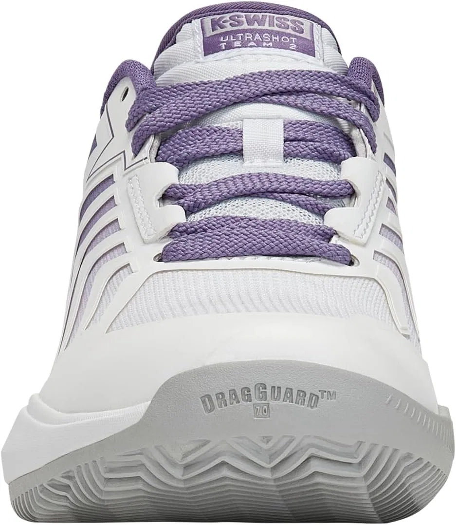 Кроссовки теннисные K-Swiss Ultrashot Team 2 Clay, White Purple Haze Lunar Rock — фото 2