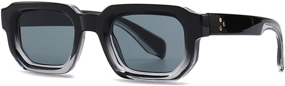 

Солнцезащитные очки Gradient Rivet в стиле панк с защитой от ультрафиолета UV400 для женщин и мужчин, для занятий спортом на открытом воздухе и путешествий UYPTK, Black Blue Grey