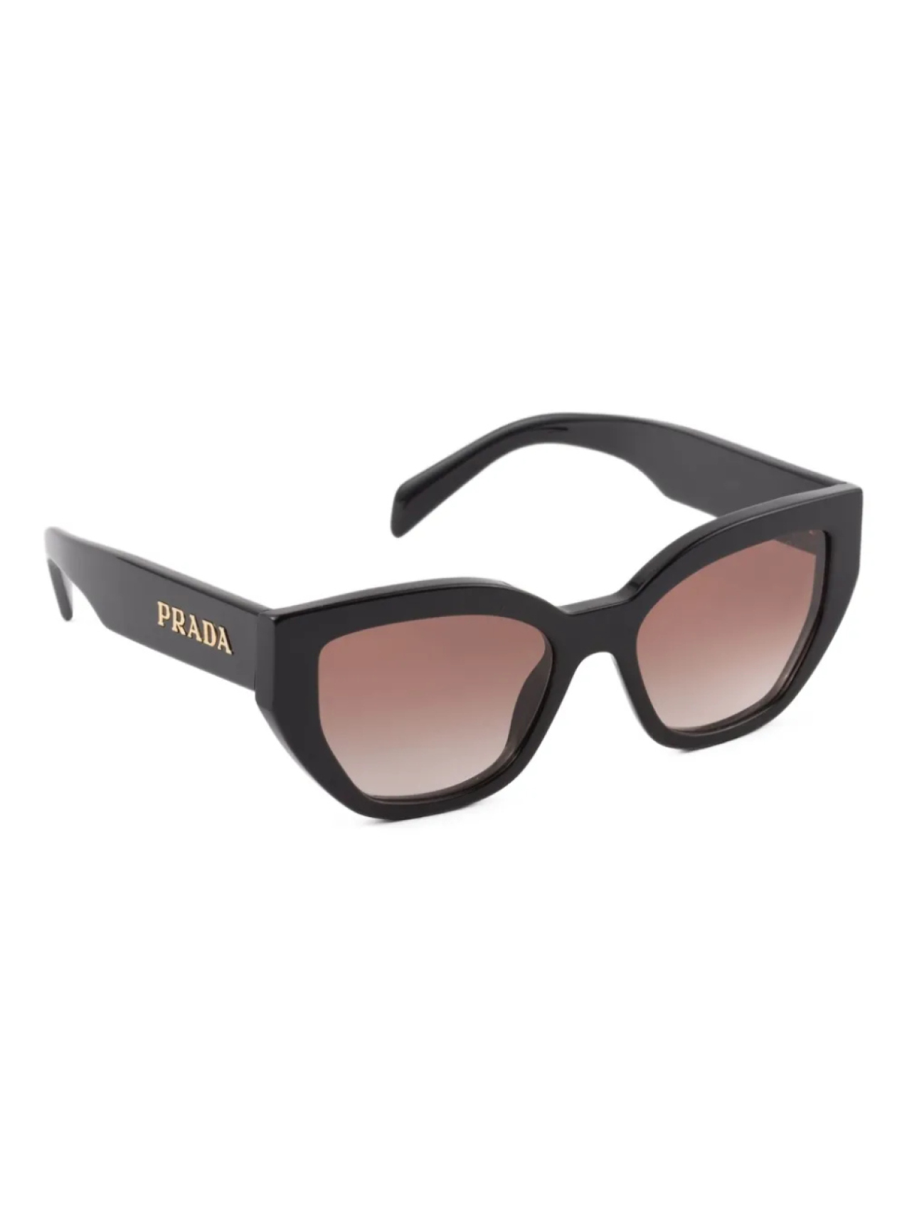 Prada Eyewear oversize-frame солнцезащитные очки, черный — фото 2
