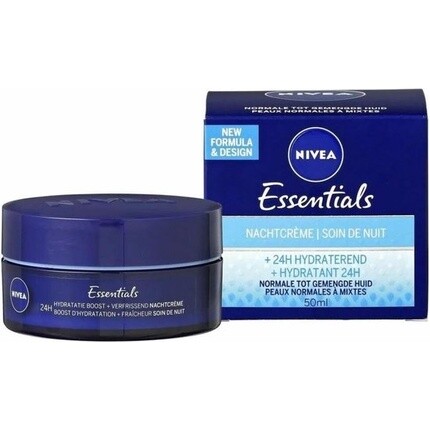 Крем для лица Nivea — Essentials увлажняющий для нормальной и комбинированной кожи - - ночной, 50 мл — фото 3