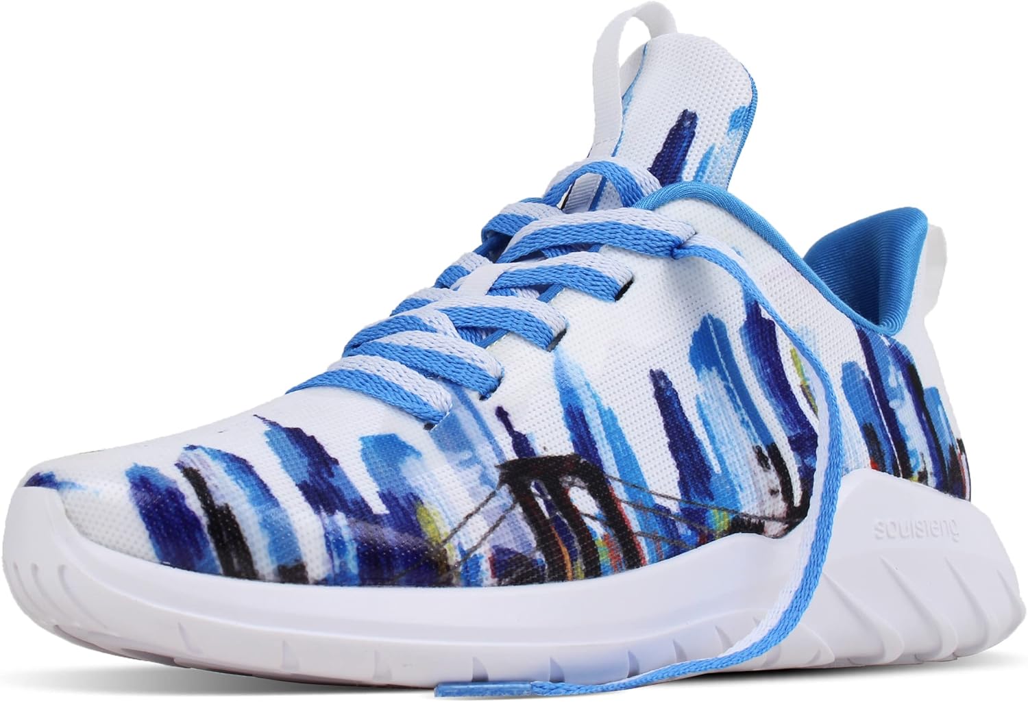 

Мужские кроссовки Soulsfeng для бега, легкие, модные, стильные, для спорта, тренировок, зала, тенниса и ходьбы, размеры США 5.5-15, синий