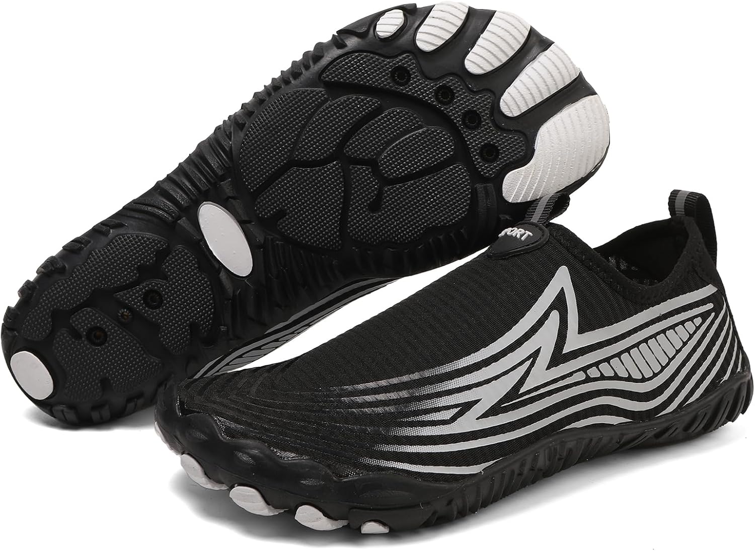 

Походные кроссовки для женщин и мужчин, нескользящие, легкие, пляжные, с широким носком, устойчивая обувь, удобная обувь для людей с нейропатией, обувь для прогулок на открытом воздухе, унисекс Generic, черный