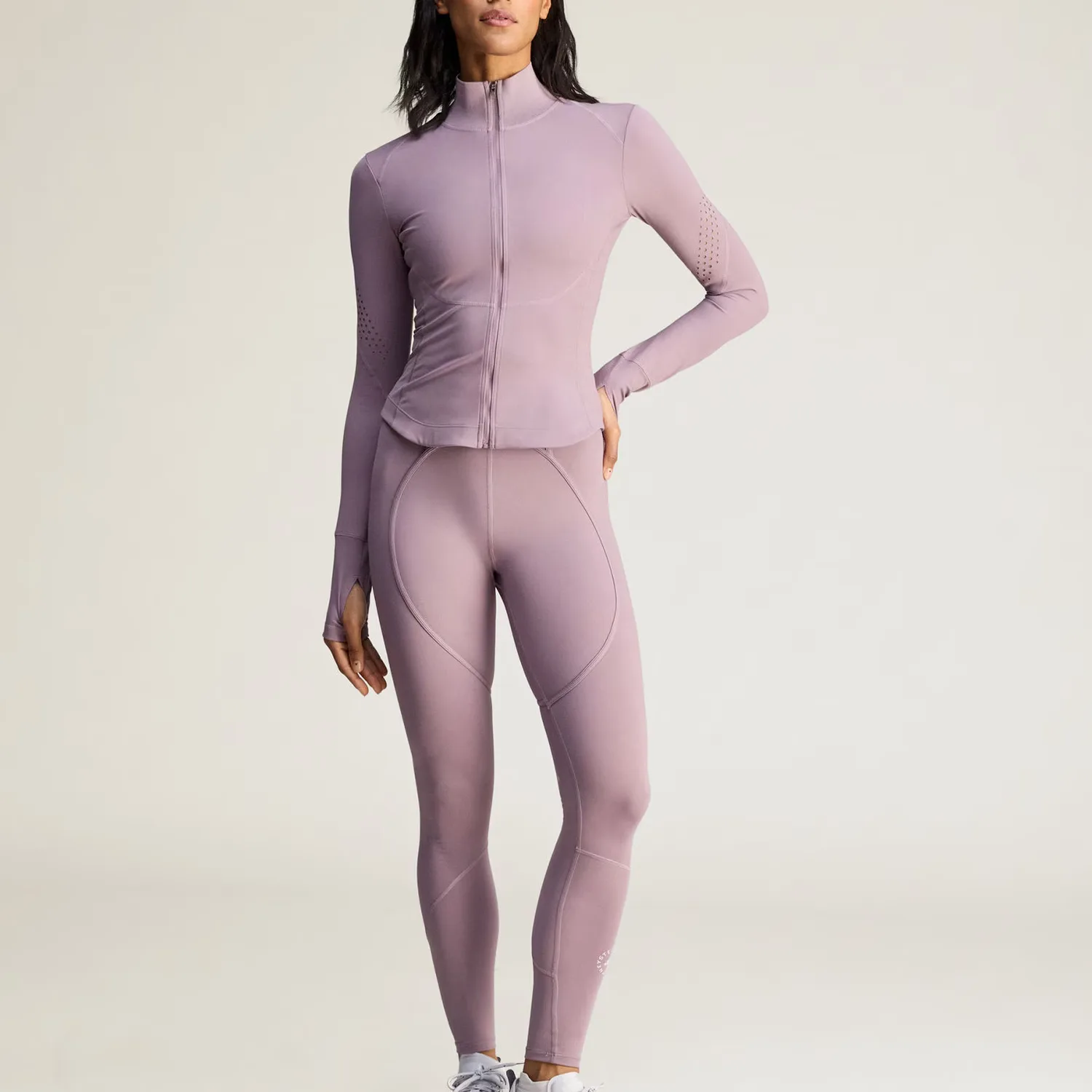 Куртка-мидслой Stella McCartney TRAINING MIDLAYER женская Adidas, Ruins Purple — фото 4