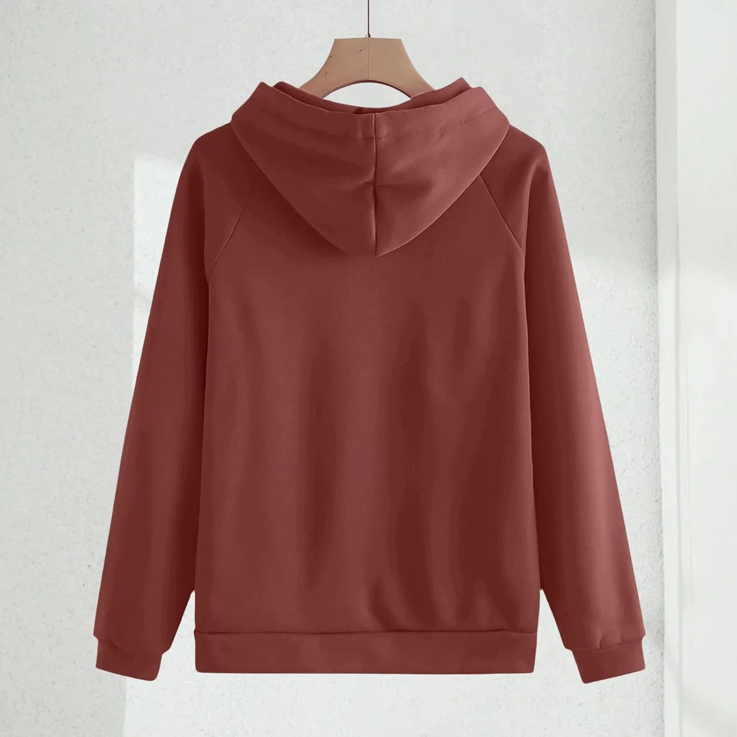 Женский спортивный костюм Oversized, толстовка и джоггеры, Coffee — фото 4