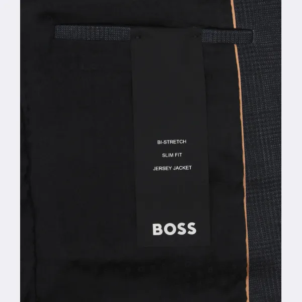 Элегантная куртка узкого кроя h-huge-j-soft-mm-224 Boss, черный — фото 3