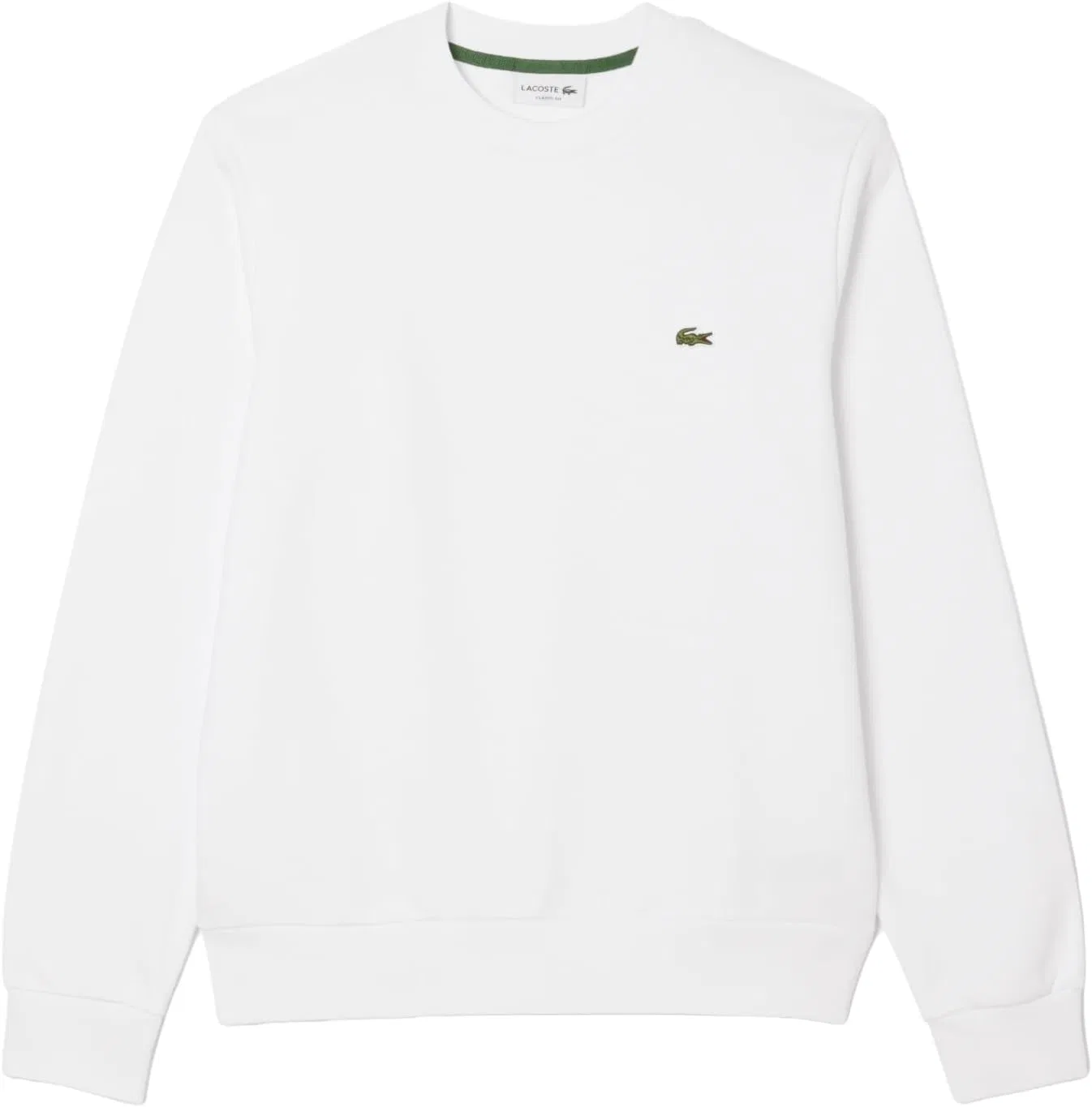 Толстовка мужская Lacoste классического кроя, флисовая, с воротником из пике, синий