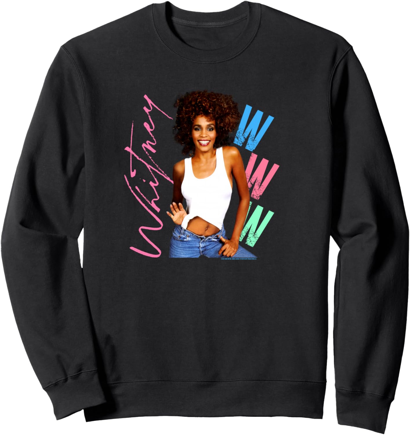 

Уитни Хьюстон, толстовка с надписью «Я хочу потанцевать с кем-нибудь» Whitney Houston, черный