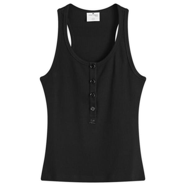 

Майка в стиле 90-х Rib Courrèges, черный