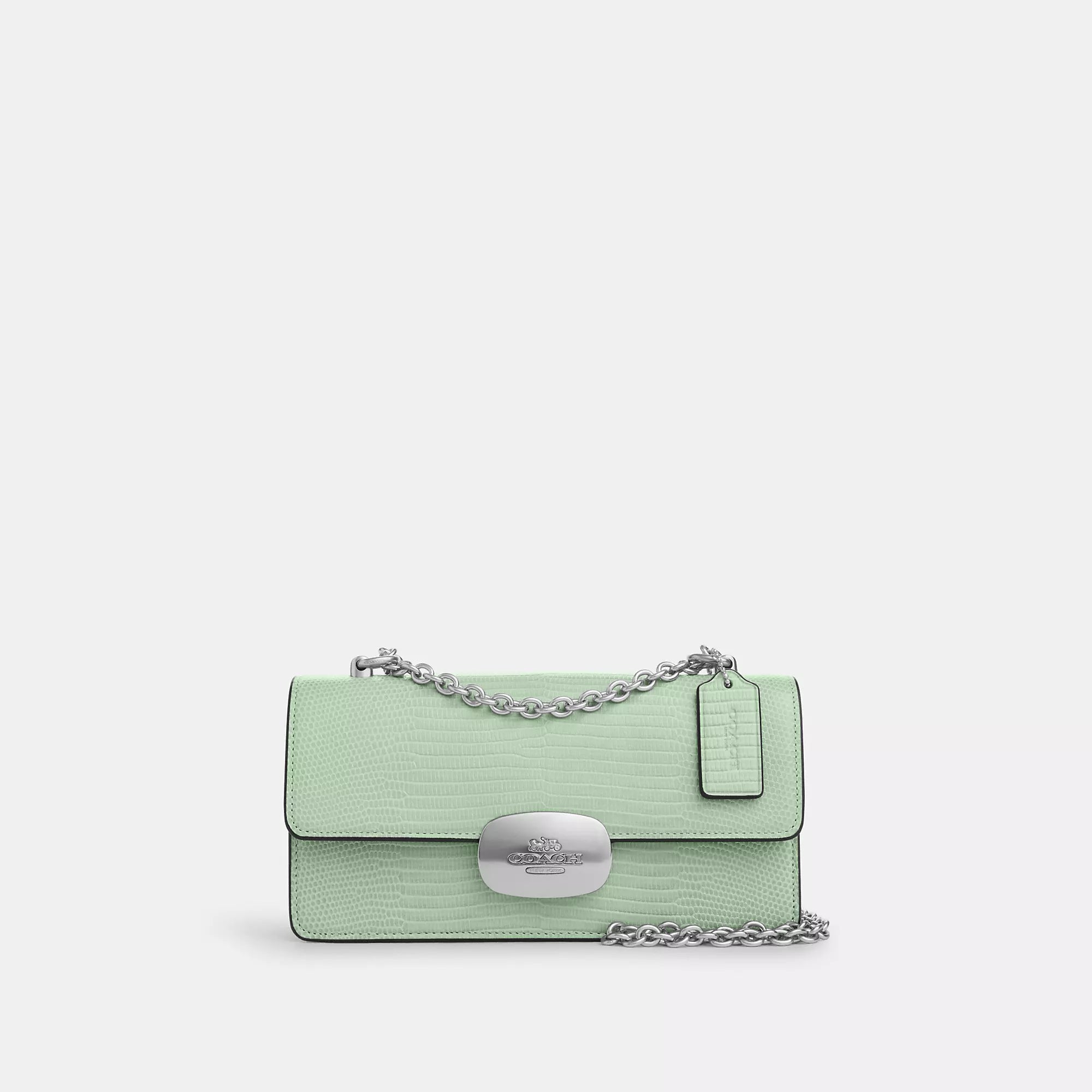 

Coach Outlet Eliza Flap сумка через плечо, серебристый/бледно-зеленый