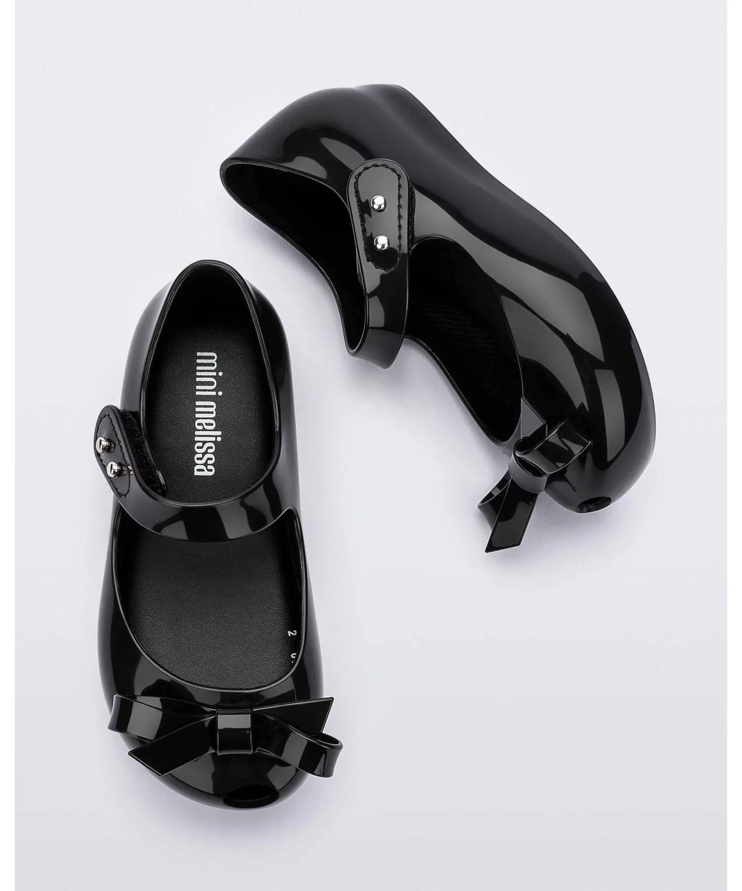Детские балетки с бантом Melissa Ultragirl Bow IV чёрные