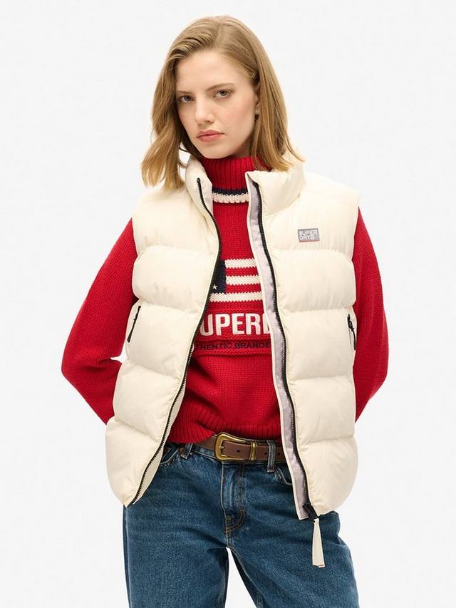 

Спортивный жилет из фугу Superdry, белый