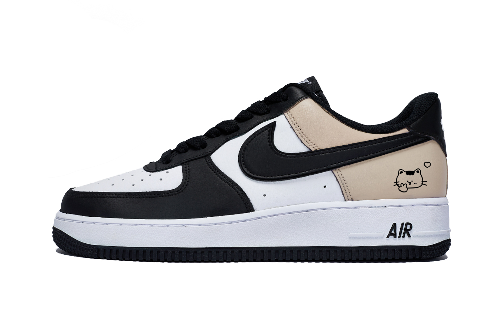 

Nike Кроссовки для скейтбординга Air Force 1 Jiarong Latte с противоскользящим покрытием, низкие, мужские, белые, коричневые