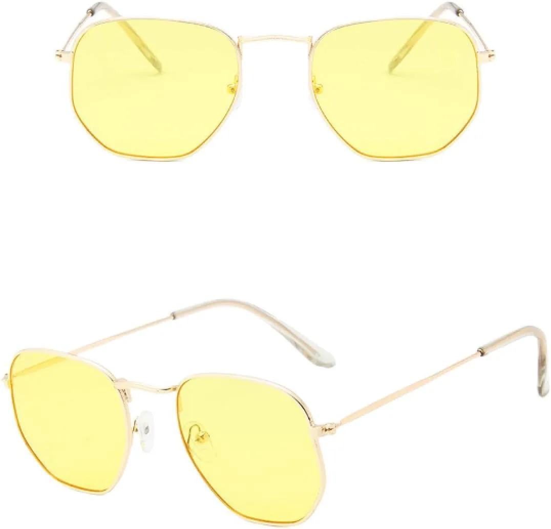 

Солнцезащитные очки с защитой от УФ-излучения UV400 | Металлические | Для женщин и мужчин | Для занятий спортом на открытом воздухе и вождения DSVIGF, 09 Gold-yellow