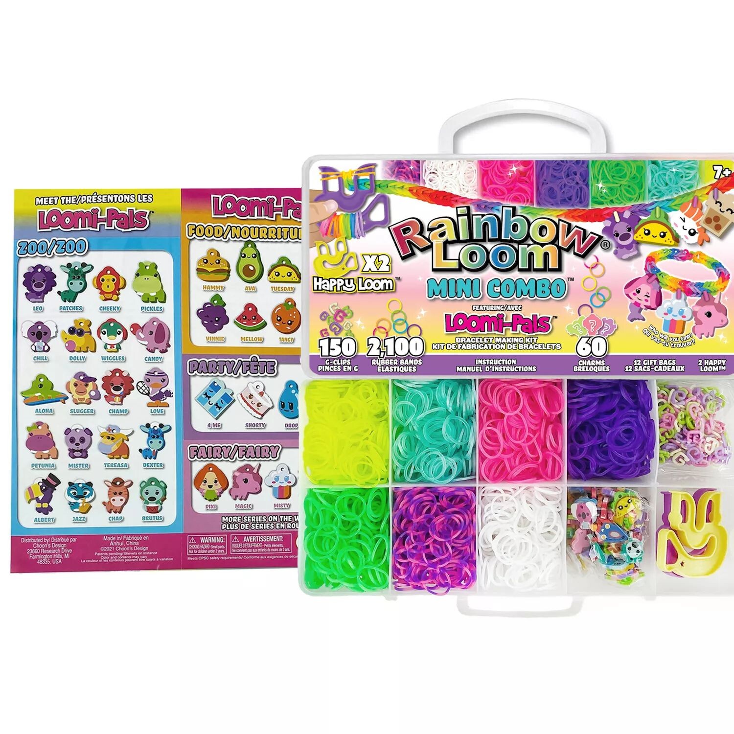 Комплект для изготовления мини-браслетов Rainbow Loom Loomi-Pals с Happy Loom Rainbow Loom