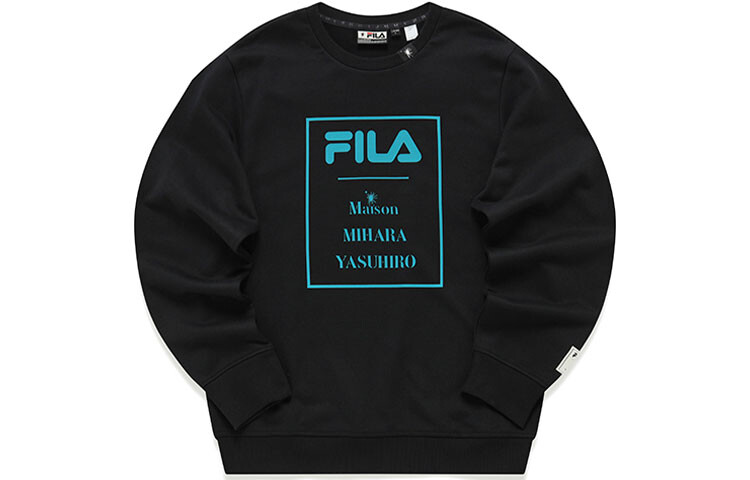 

MIHARA YASUHIRO Collaboration Collection Толстовка мужская, цвет черный как смоль Fila, черный