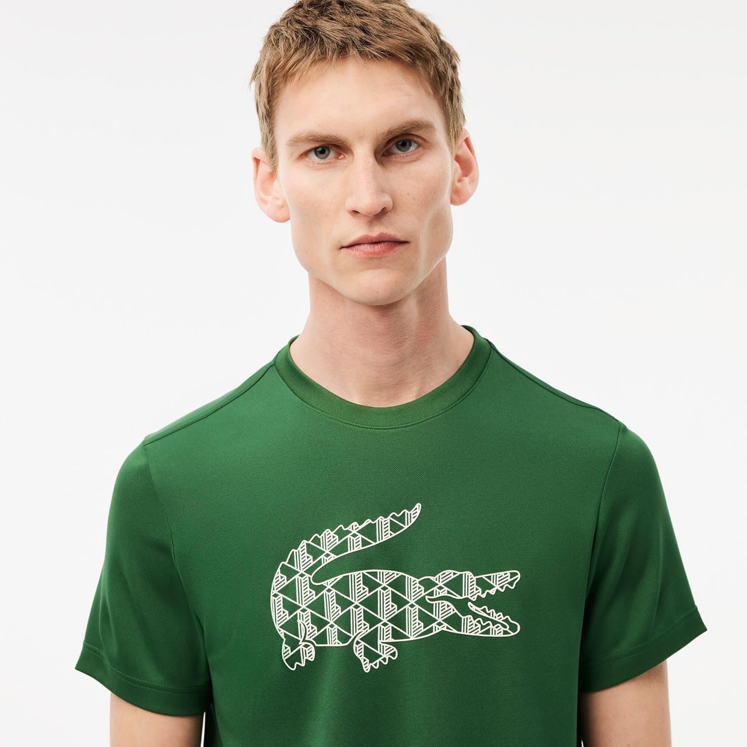 Футболка Lacoste Sport Ultra Dry Pique, мужская, зеленая — фото 2