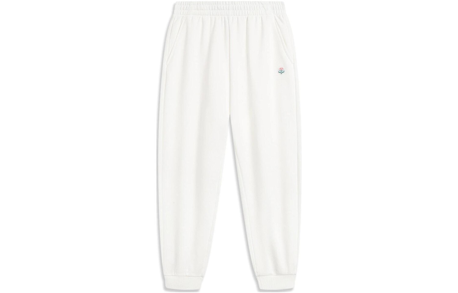 

Трикотажные спортивные штаны Sports Life Collection женские молочно-белые Lining