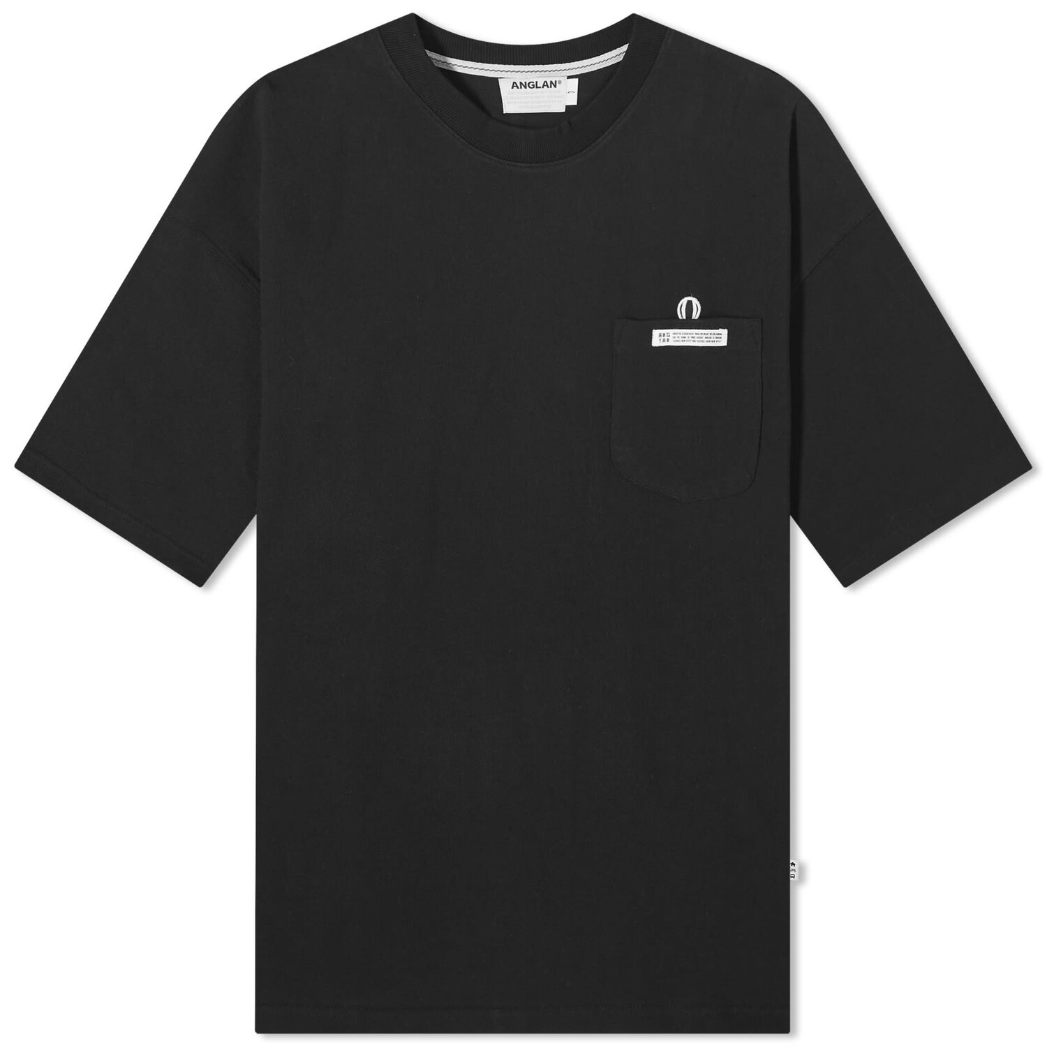 

Футболка Anglan Hidden Wappen Pocket T-Shirt, черный