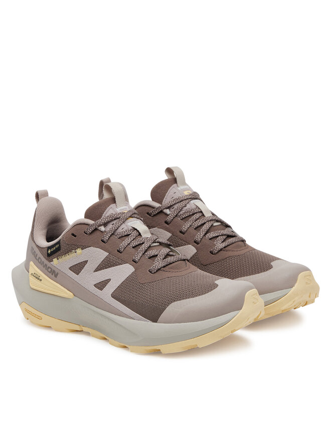 Треккинговые кроссовки Elixir Activ Gore-Tex L47760100 Salomon, коричневый — фото 2