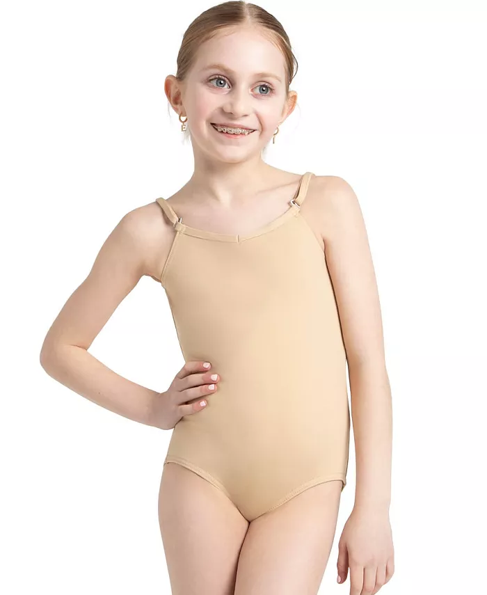 

Детский гимнастический купальник Team Basics с регулируемыми бретелями Capezio, загар/бежевый