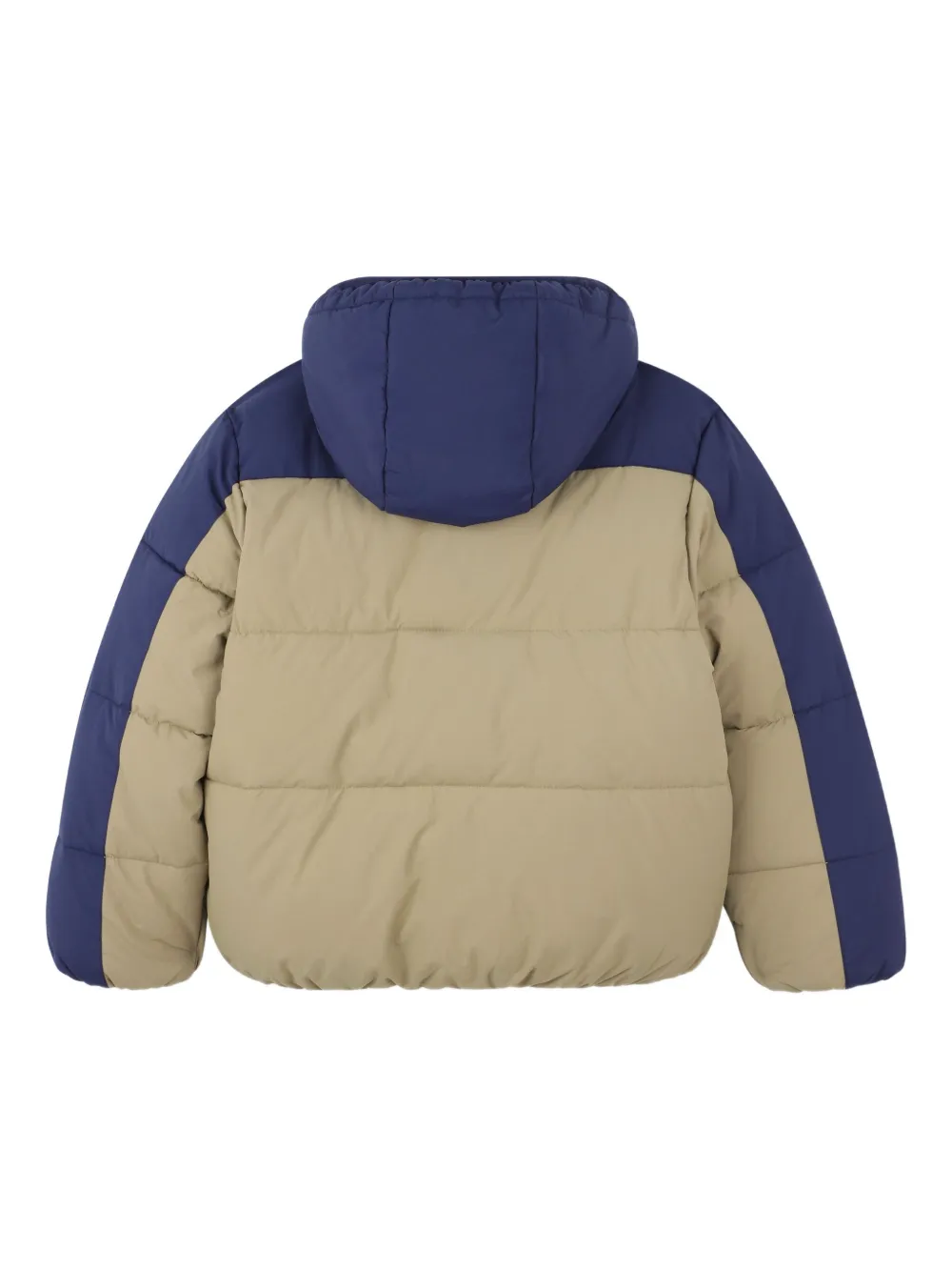 Утепленная куртка с капюшоном и цветными блоками Timberland Kids, нейтральный — фото 2