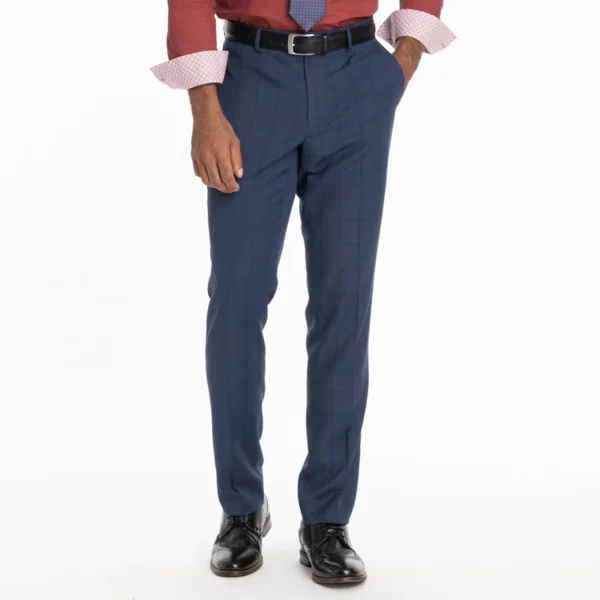 

Мужские брюки Bowery Slim Fit Nick Graham, цвет navy windowpane