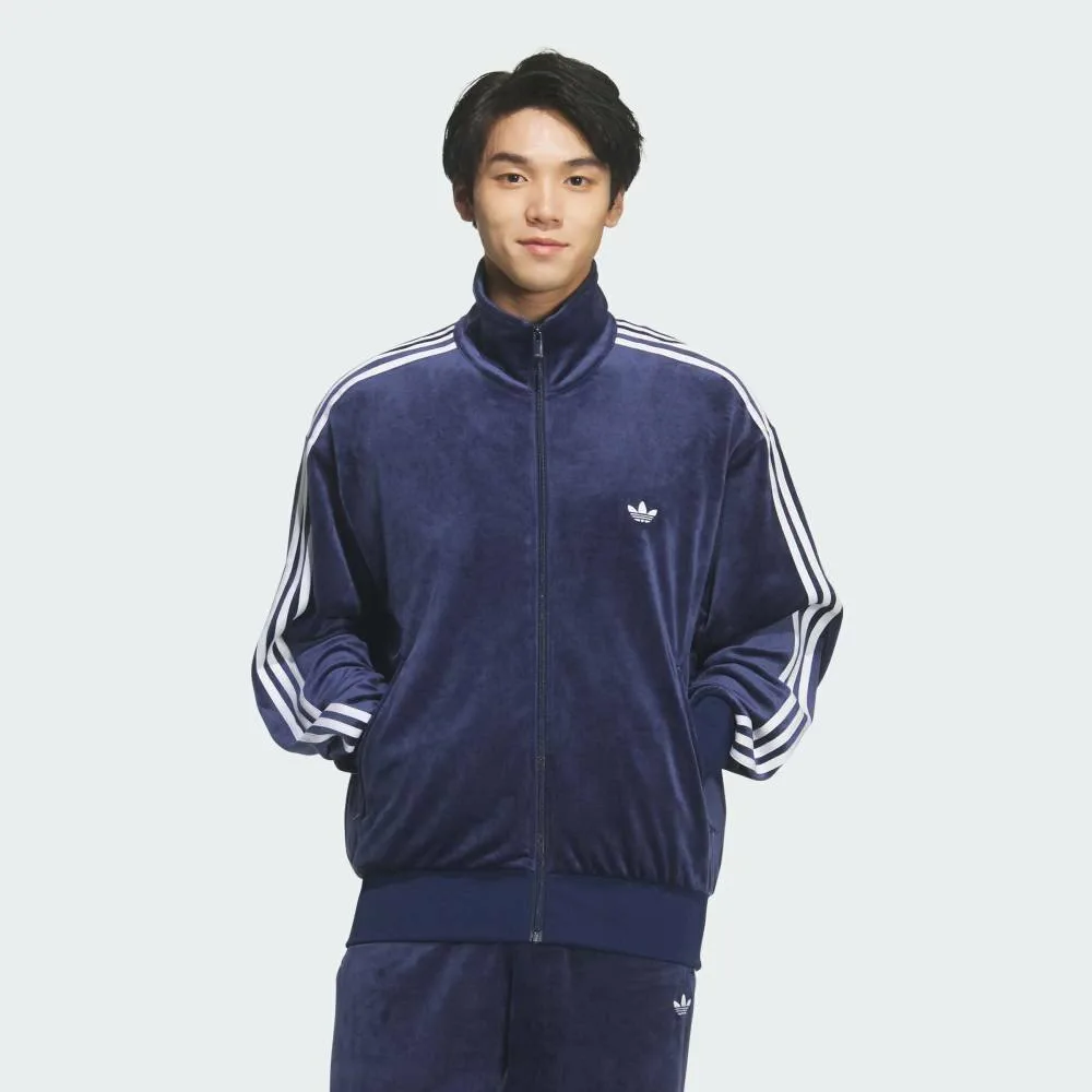 Спортивная футболка Adidas FB TT из велюра, цвет Blue — фото 4