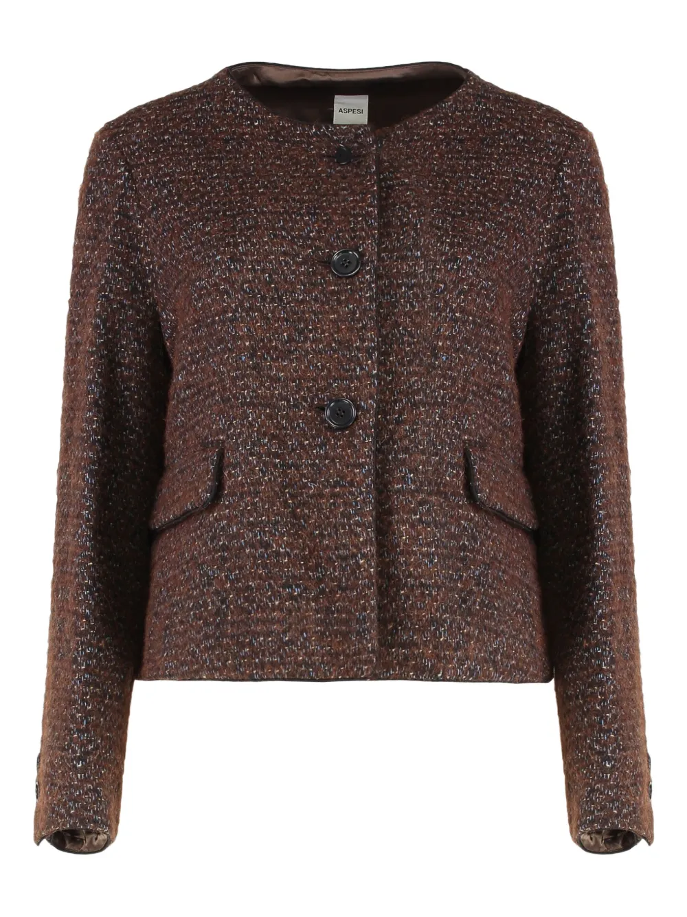 

Жакет с эффектом меланжа Aspesi, коричневый