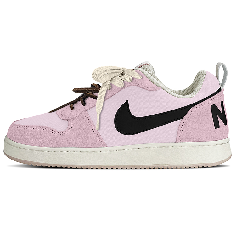 

Кроссовки Nike Court Borough Skateboarding Shoes Women's Low-top Pink/Black, черный