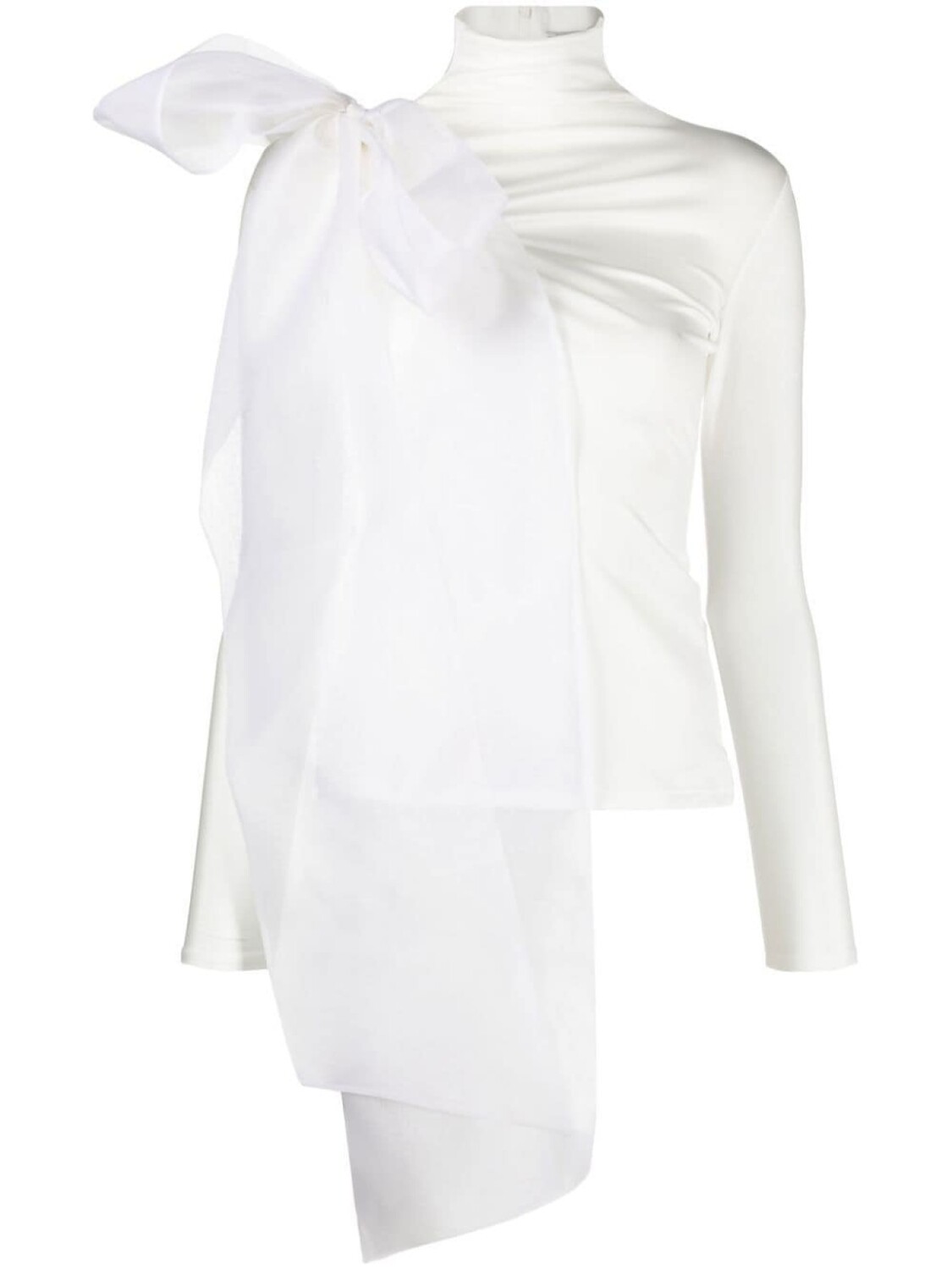 

Atu Body Couture топ с высоким воротником и бантом, белый