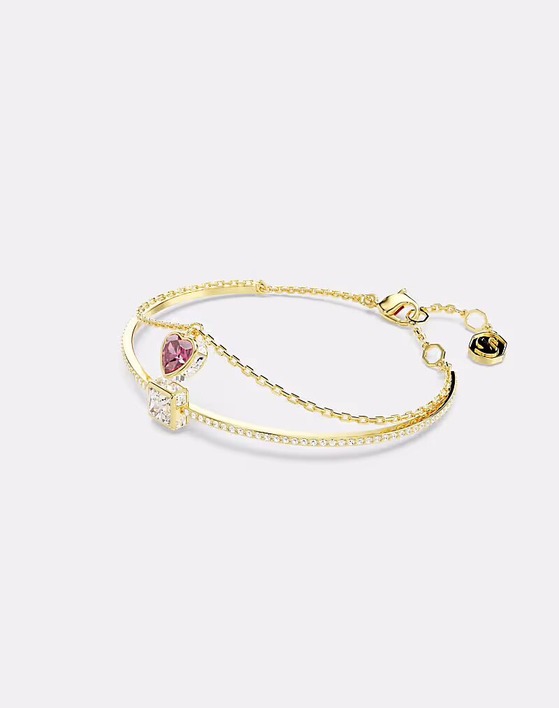 

Браслет Chroma Heart, покрытый разноцветным золотом Swarovski