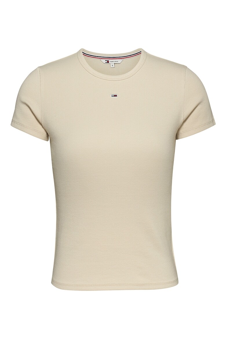 

Футболка в рубчик Tommy Jeans, бежевый