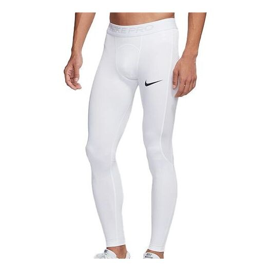 

Брюки men's pro training tight white gym pants/trousers/joggers Nike, белый