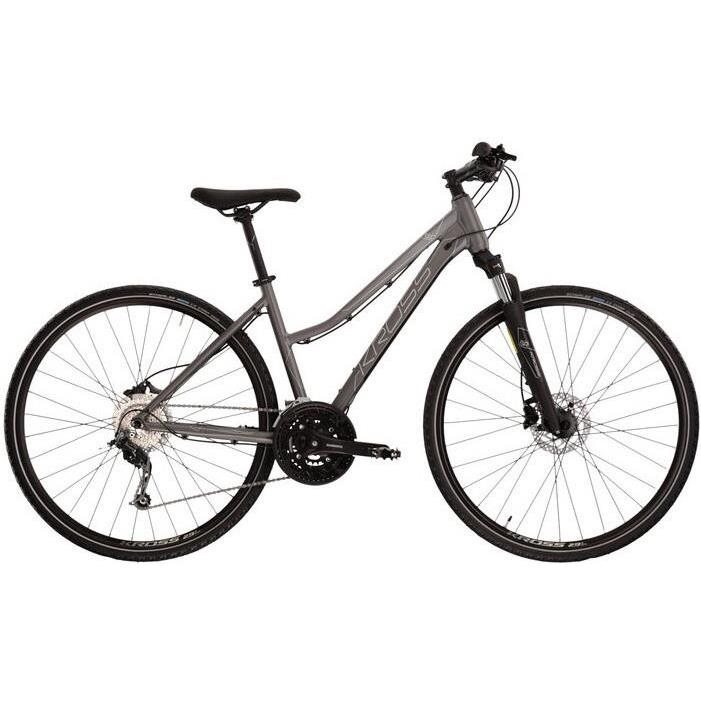 

Женский гибридный велосипед Kross Evado 6.0, графитовый