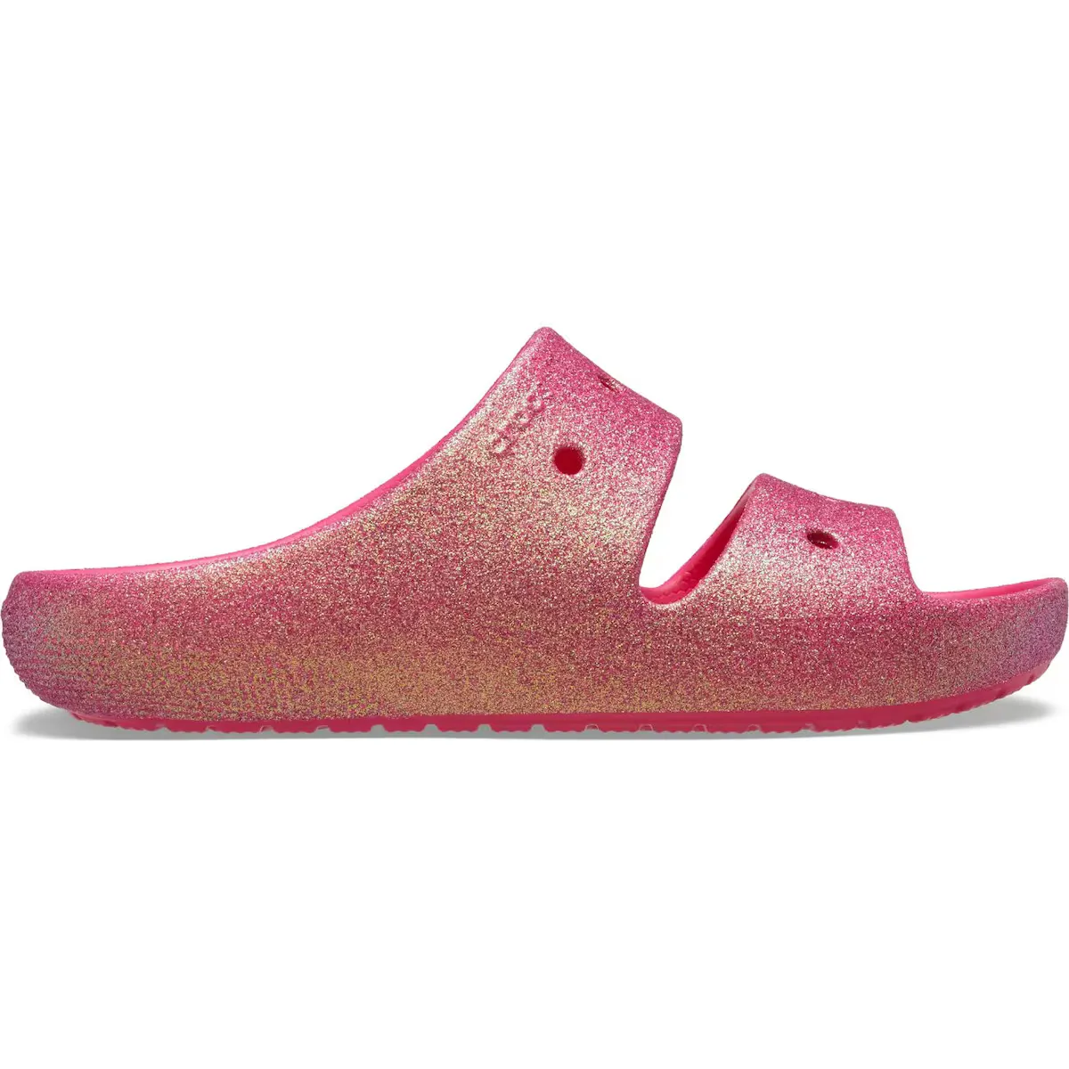 

Crocs Classic Iridescent Glitter 2 U Шлепанцы унисекс, цвет Rosa