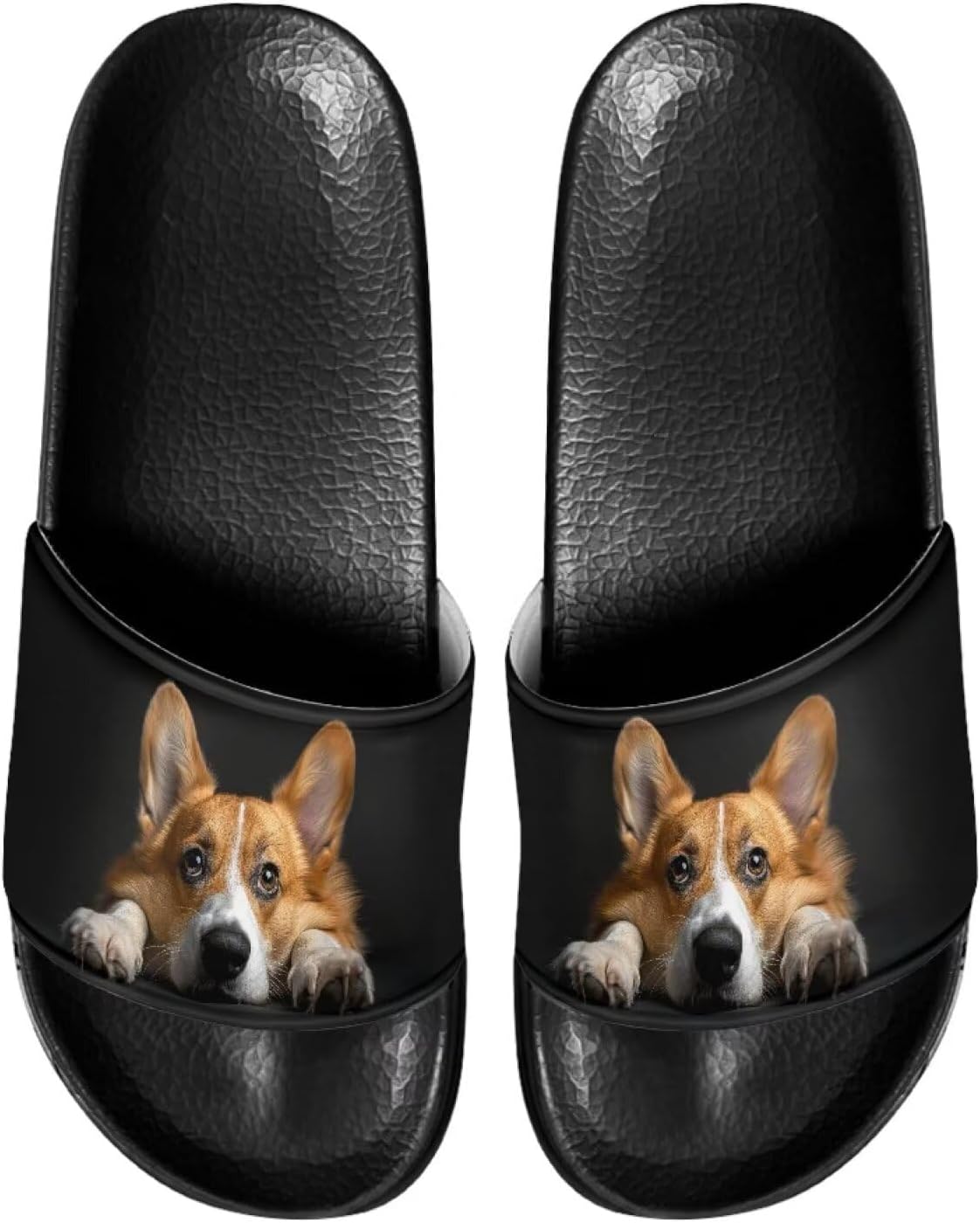 

Мужские повседневные домашние сандалии Нескользящие тапочки для ванной и душа Пляжные шлепанцы для бассейна для пар Judentidos, Funny Corgi