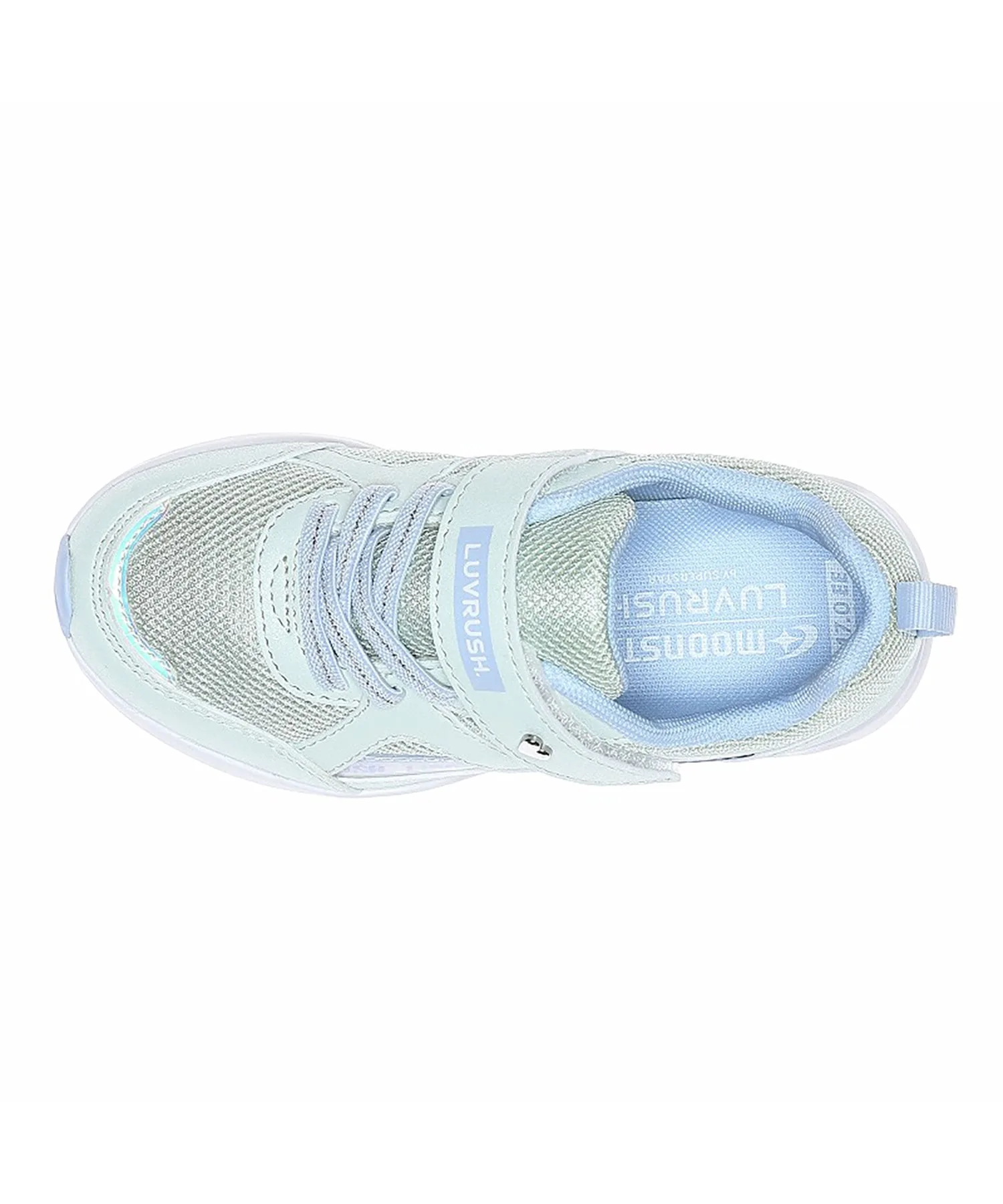 Детские кроссовки MoonStar LV 1252 мятного цвета для девочек Superstar, mint — фото 4