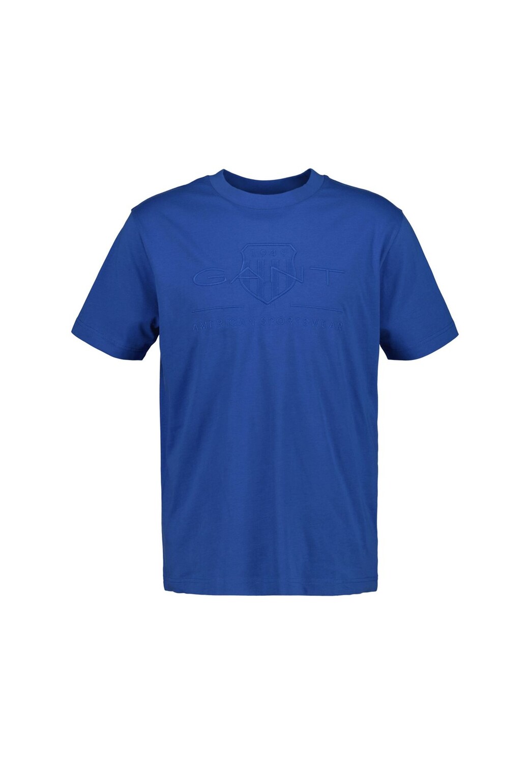 

Мужская футболка - REG TONAL SHIELD T-SHIRT, круглый вырез, хлопок, вышивка GANT, цвет Blau (rich Blue)