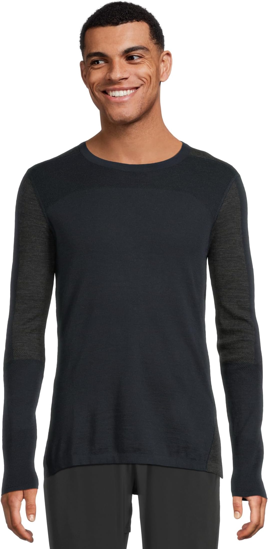 

Базовый слой Smartwool Intraknit Thermal Merino Base Layer Colorblock Crew, цвет Deep Navy/Charcoal