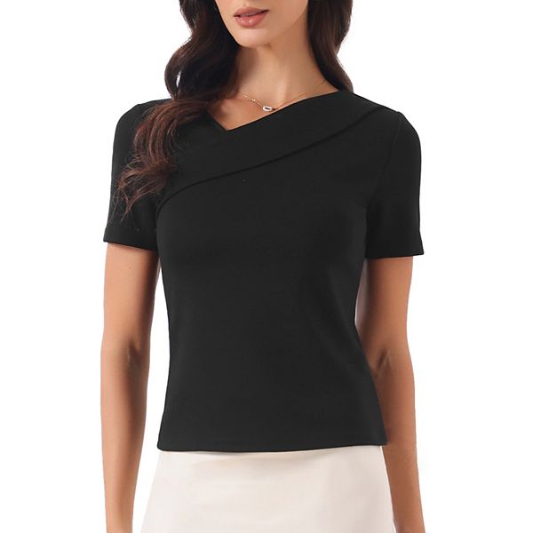 

Летний топ для женщин с асимметричным вырезом slim fit Inspire Chic