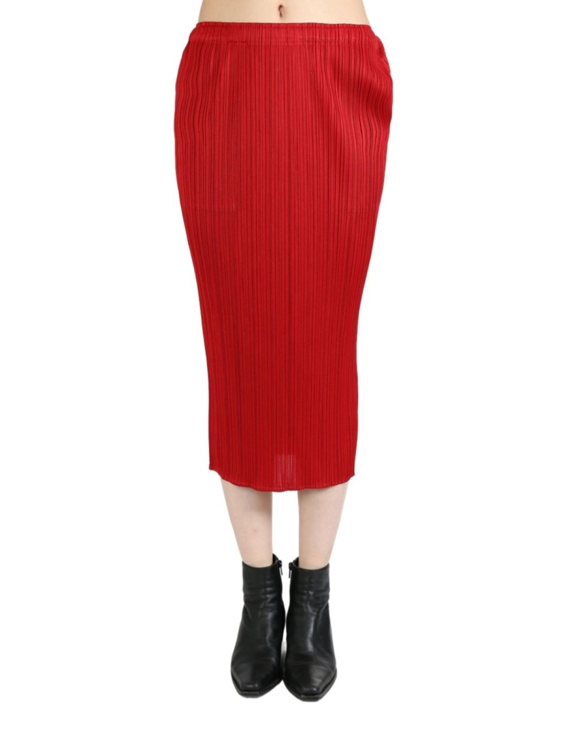

Плиссированная юбка миди Pleats Please Issey Miyake, красный